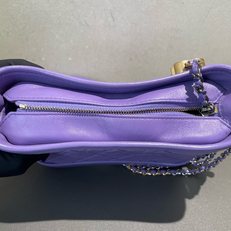 Chanel 流浪包 小號 香芋紫 肩背包-12