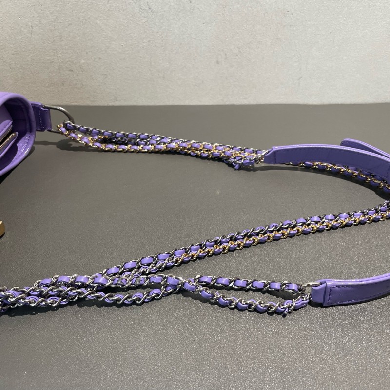 Chanel 流浪包 小號 香芋紫 肩背包-22