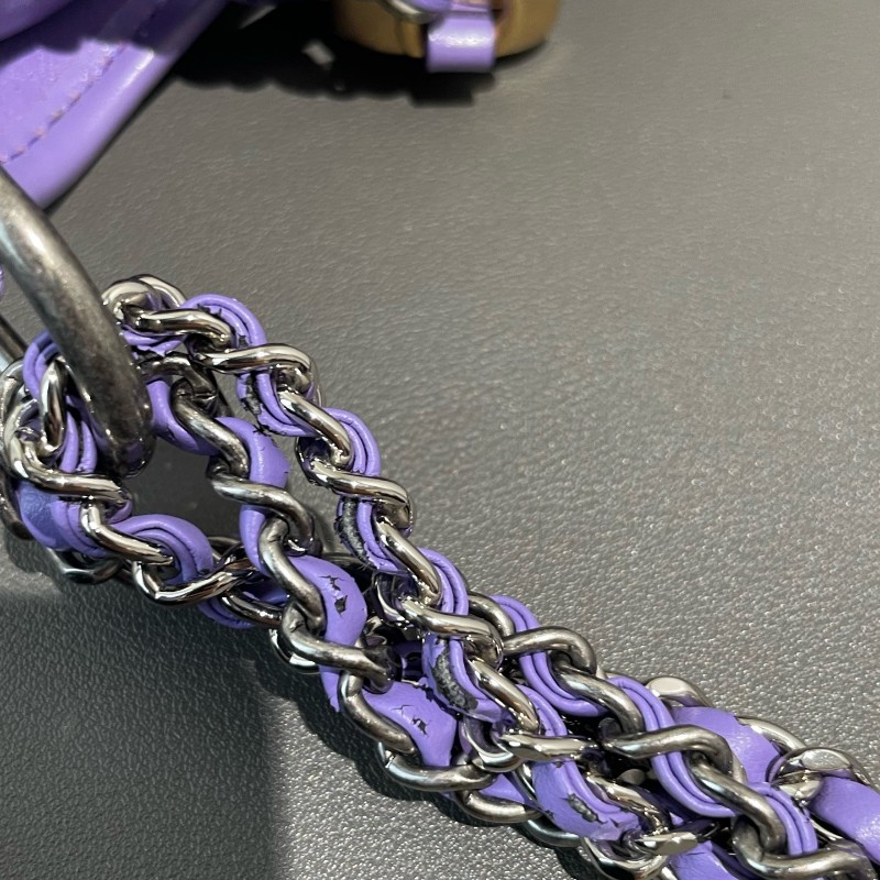 Chanel 流浪包 小號 香芋紫 肩背包-25