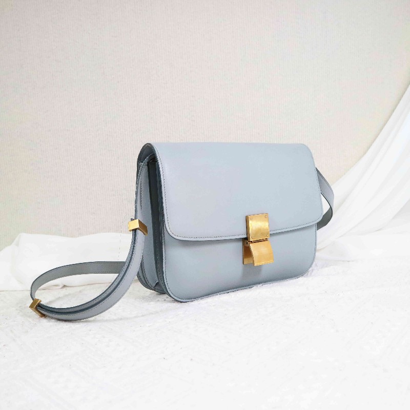 CELINE 中號 霧霾藍金扣 BOX-1