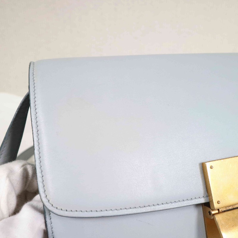 CELINE 中號 霧霾藍金扣 BOX-14