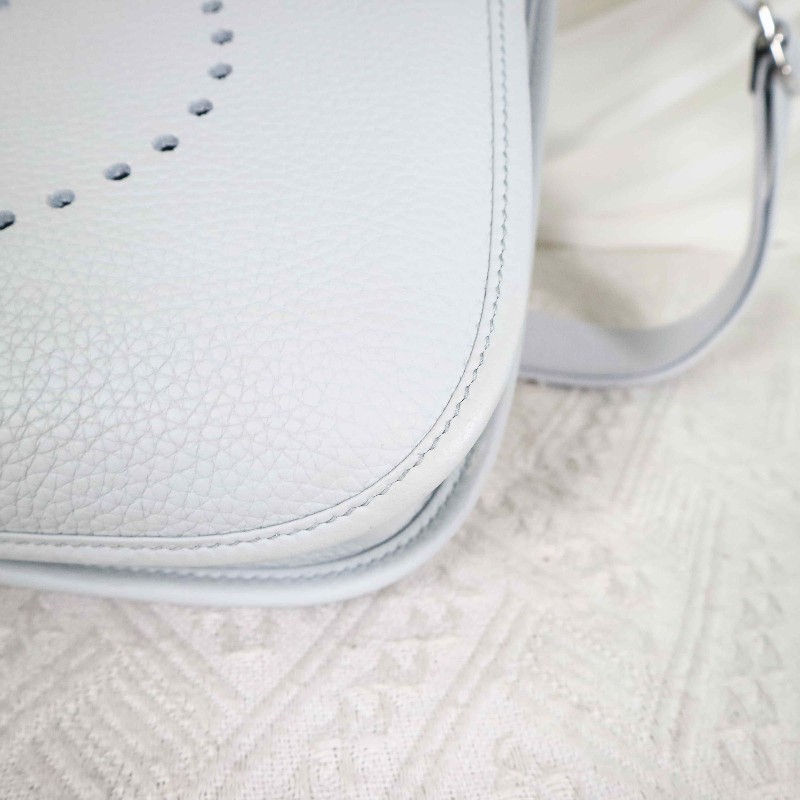 HERMES Evelyne29 Y刻 8U/Blue Glacier/冰川藍+銀扣-9