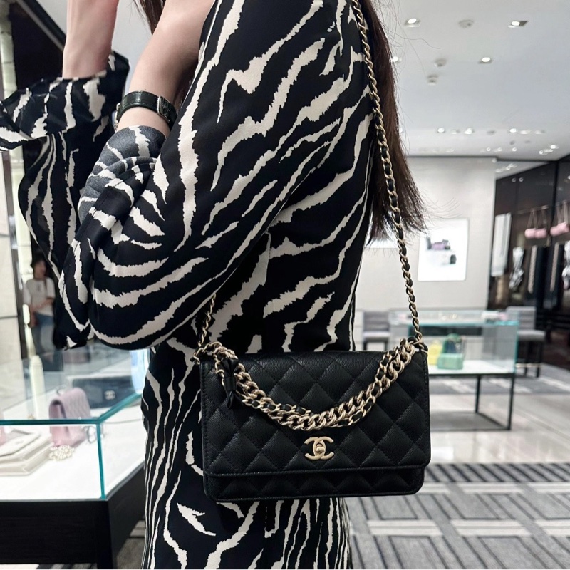 Chanel 絕美 24s蝴蝶結 woc背法多樣 閒置新🔥晶片款-0