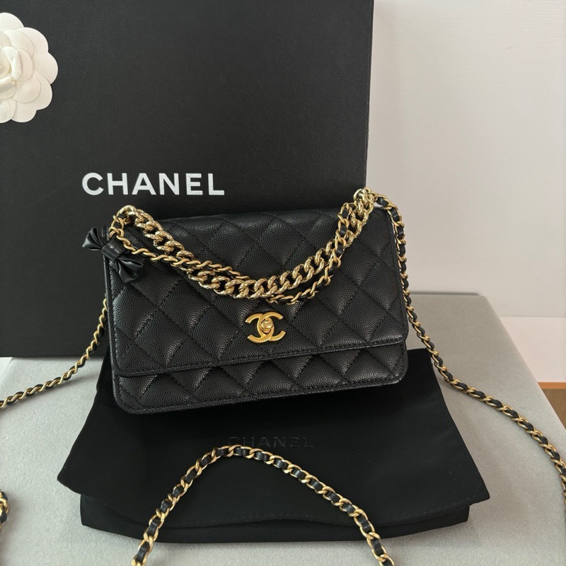 Chanel 絕美 24s蝴蝶結 woc背法多樣 閒置新🔥晶片款-2