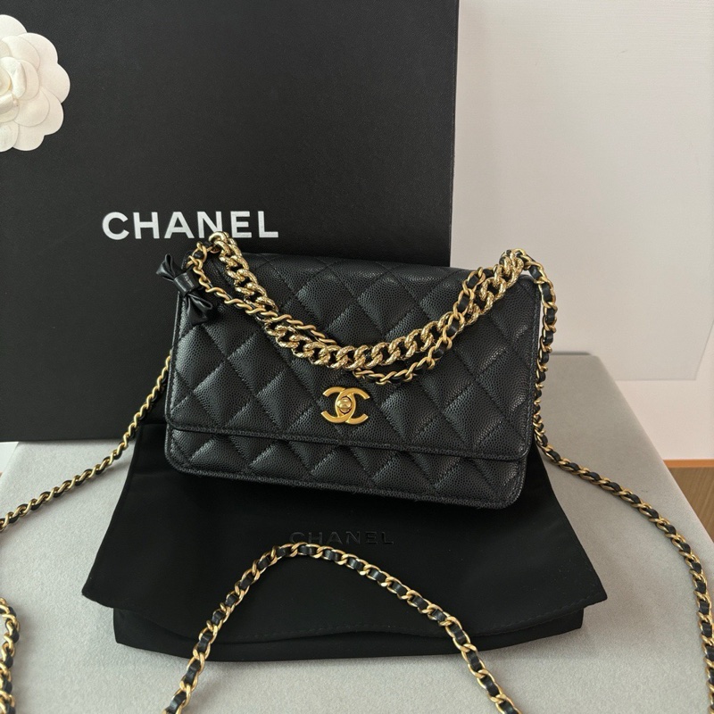 Chanel 絕美 24s蝴蝶結 woc背法多樣 閒置新🔥晶片款-3