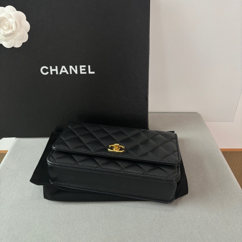 Chanel 絕美 24s蝴蝶結 woc背法多樣 閒置新🔥晶片款-5