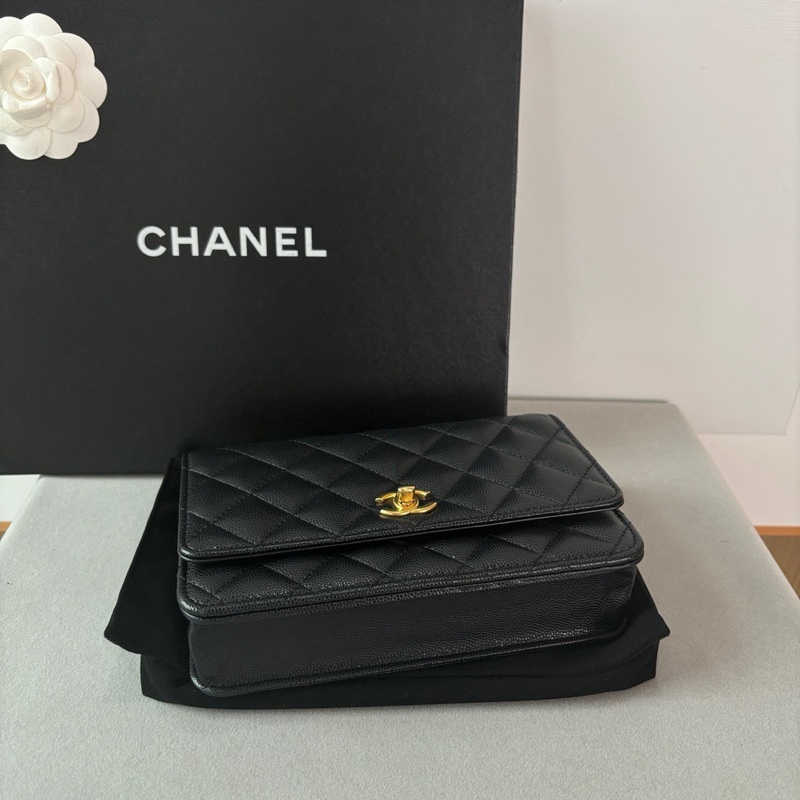 Chanel 絕美 24s蝴蝶結 woc背法多樣 閒置新🔥晶片款-6