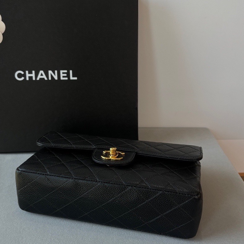 香奈兒 黑金荔枝皮cf vintage 耐用又保值🖤-4
