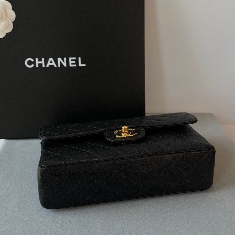 香奈兒 黑金荔枝皮cf vintage 耐用又保值🖤-5