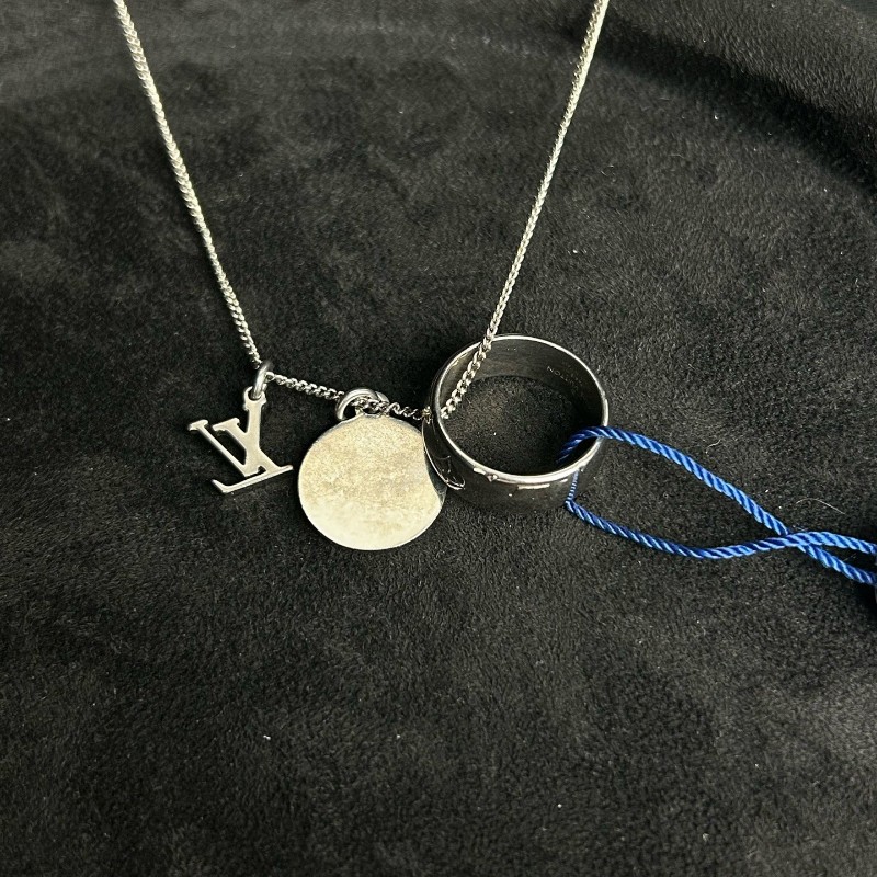 LV Monogram 吊墜項鍊  鏈長63cm-2