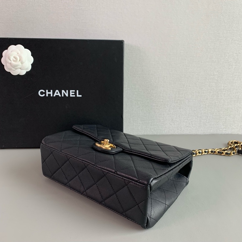 Chanel 23P 黑金字母 cf 方胖子 晶片款 超好看百搭🥰-4