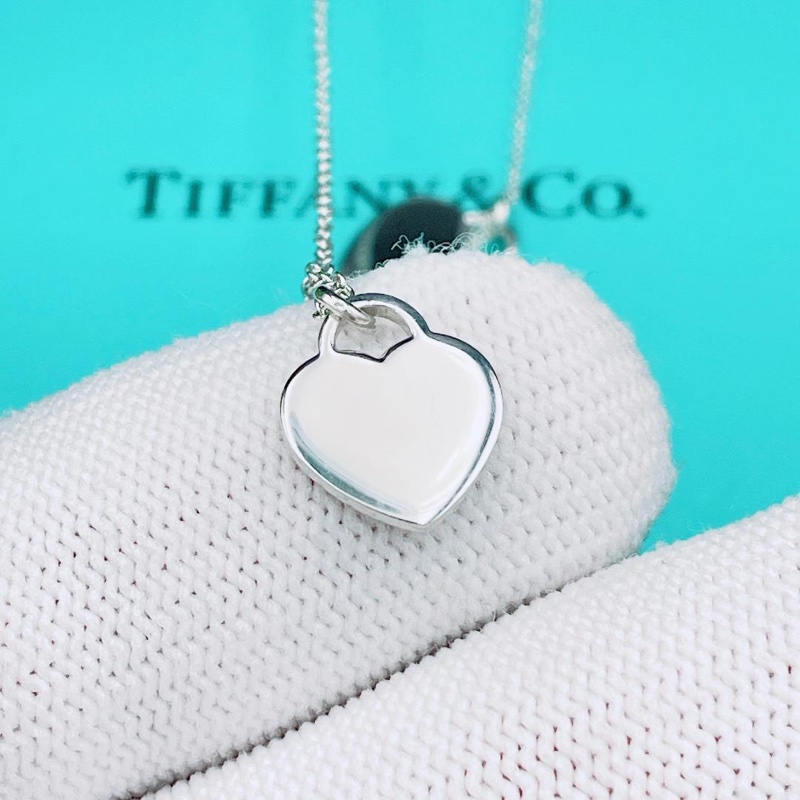 🌷Tiffany&Co. 雙愛心項鍊 |經典花紋✦fufu style 精品✦ 氣質款|-3