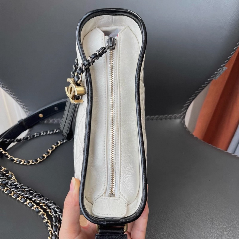 Chanel black and white Gabrielle bag-5
