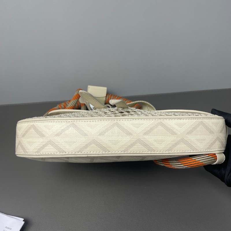 Dior Nautic 新款CD Diamond馬鞍包 白色肩背包斜背包-5