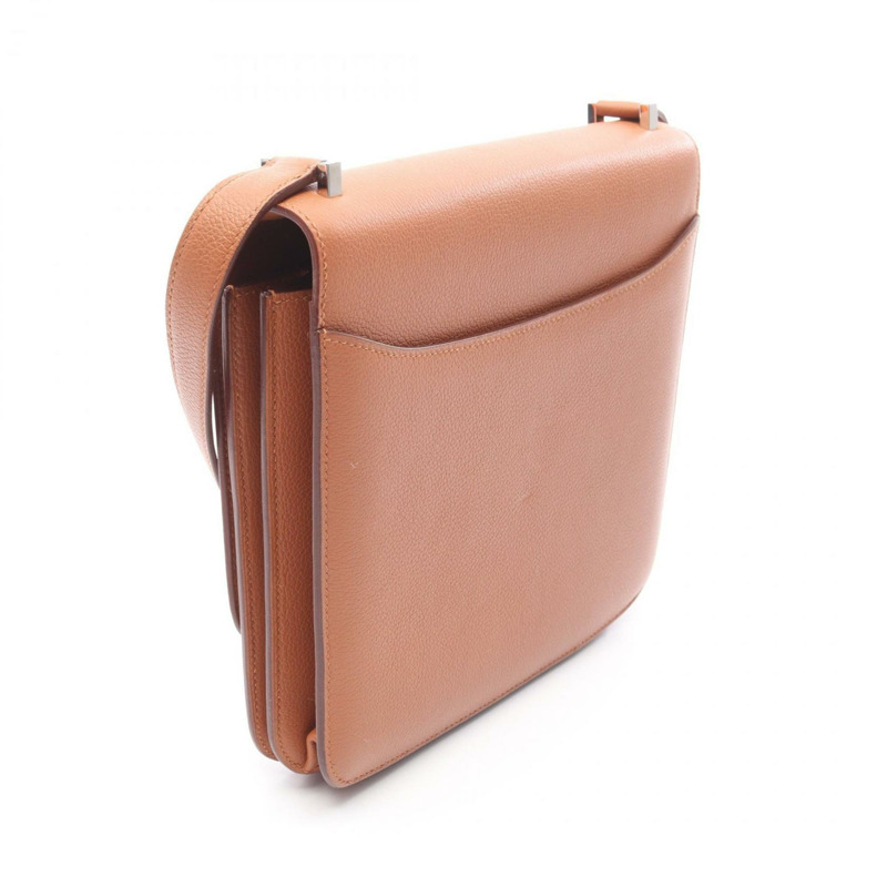 愛馬仕 Hermès Sac 2002 單肩包,皮革 Evercolor 系列,女士款,棕色,H075133CC37-1