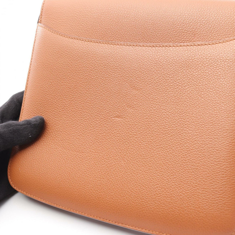 愛馬仕 Hermès Sac 2002 單肩包,皮革 Evercolor 系列,女士款,棕色,H075133CC37-8