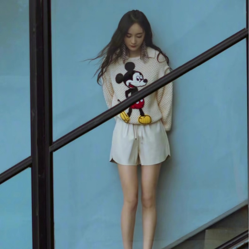 GucciXDisney 聯名 米白針織上衣 米老鼠-1
