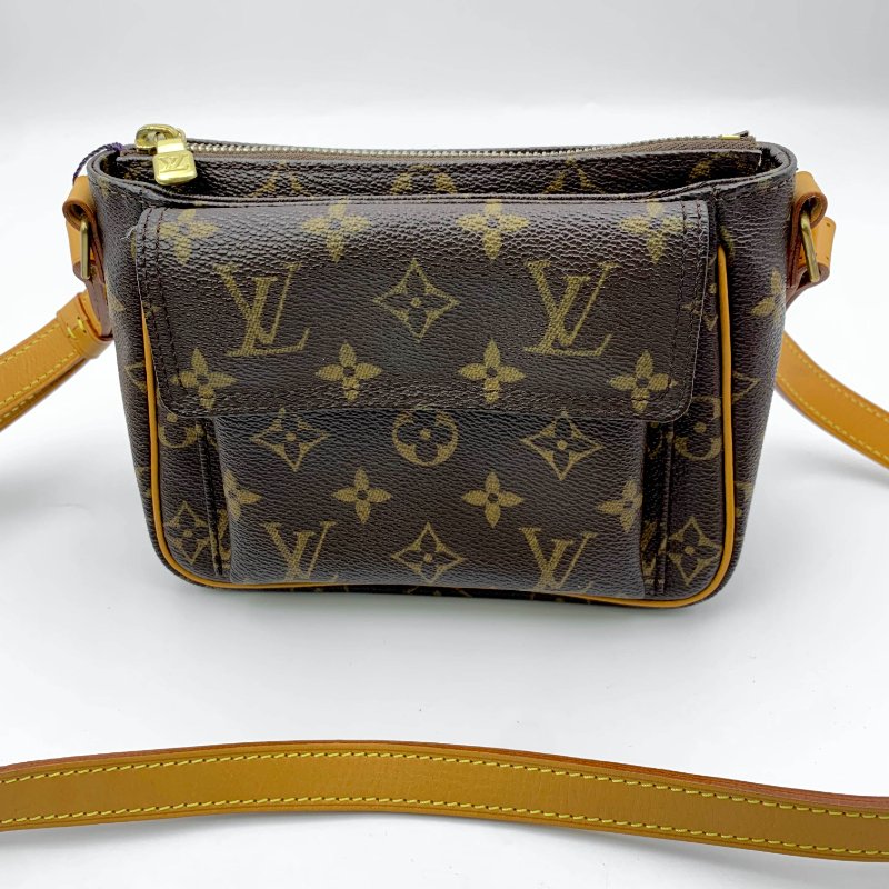 Louis Vuitton 老花可愛小豆腐包，LV，路易威登，經典包，小廢包，麻將包，側背包，二手真品，正品，現貨，免運-0