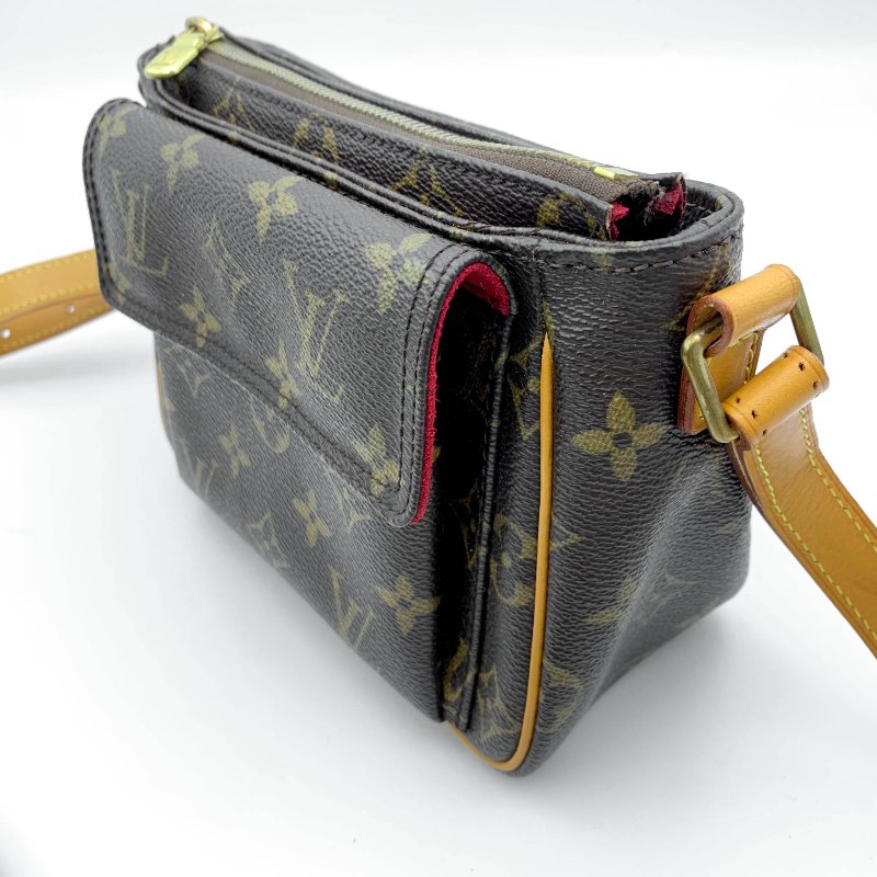 Louis Vuitton 老花可愛小豆腐包，LV，路易威登，經典包，小廢包，麻將包，側背包，二手真品，正品，現貨，免運-1