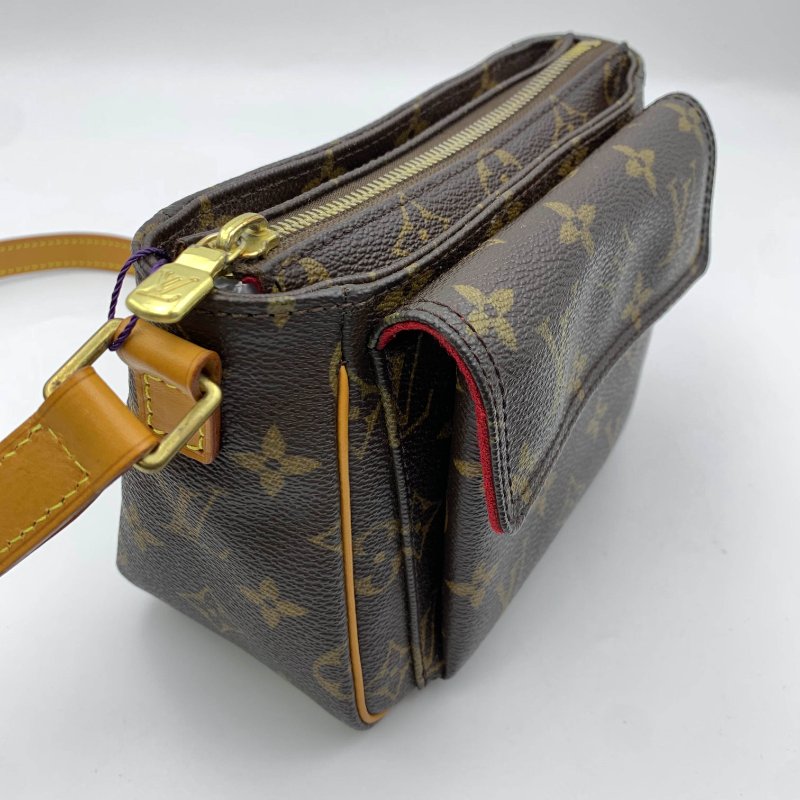 Louis Vuitton 老花可愛小豆腐包，LV，路易威登，經典包，小廢包，麻將包，側背包，二手真品，正品，現貨，免運-6