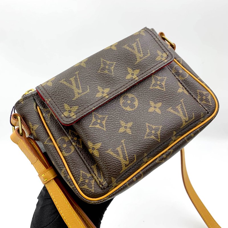 Louis Vuitton 老花可愛小豆腐包，LV，路易威登，經典包，小廢包，麻將包，側背包，二手真品，正品，現貨，免運-8