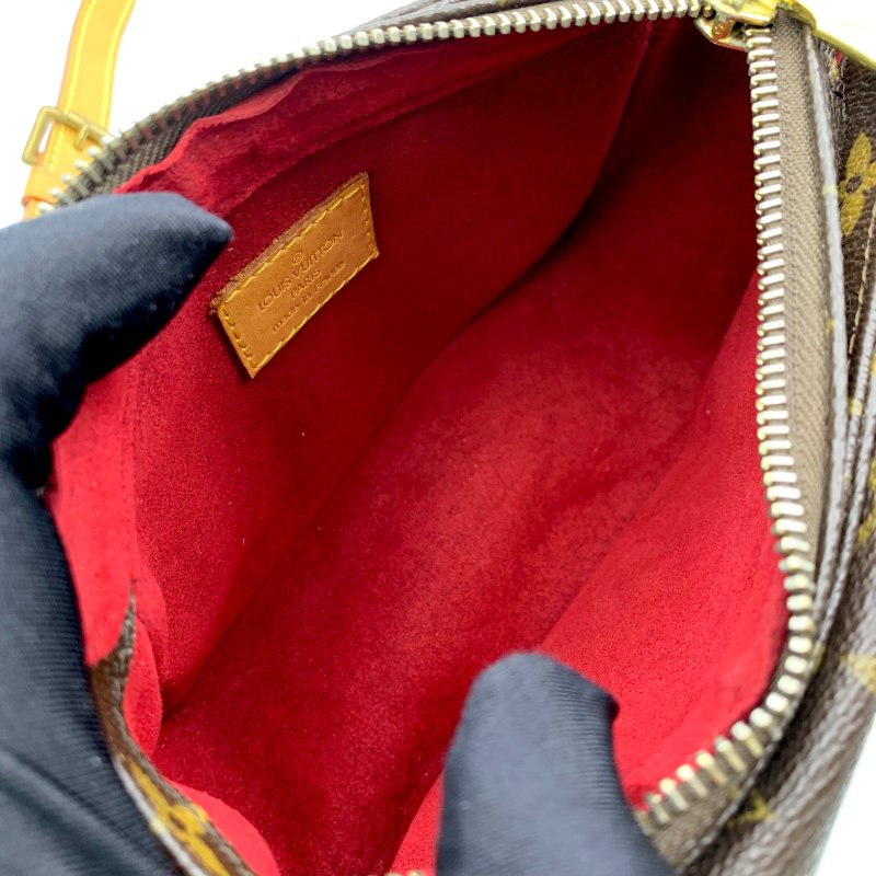 Louis Vuitton 老花可愛小豆腐包，LV，路易威登，經典包，小廢包，麻將包，側背包，二手真品，正品，現貨，免運-12