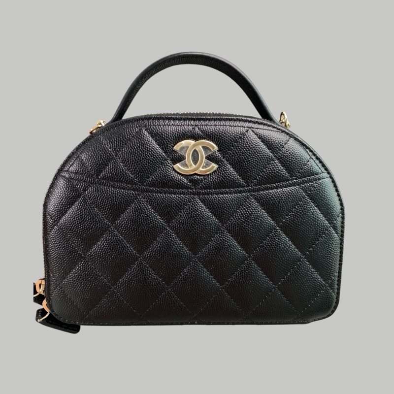 Chanel 25C Caviar Chain bag牛皮保齡包-1