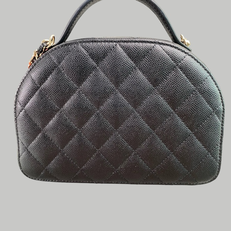 Chanel 25C Caviar Chain bag牛皮保齡包-8