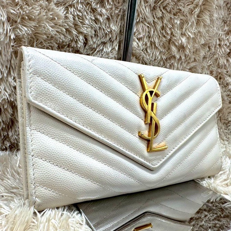 🌷YSL長夾 ｜經典花紋✦fufu style 精品✦ 氣質款｜-0