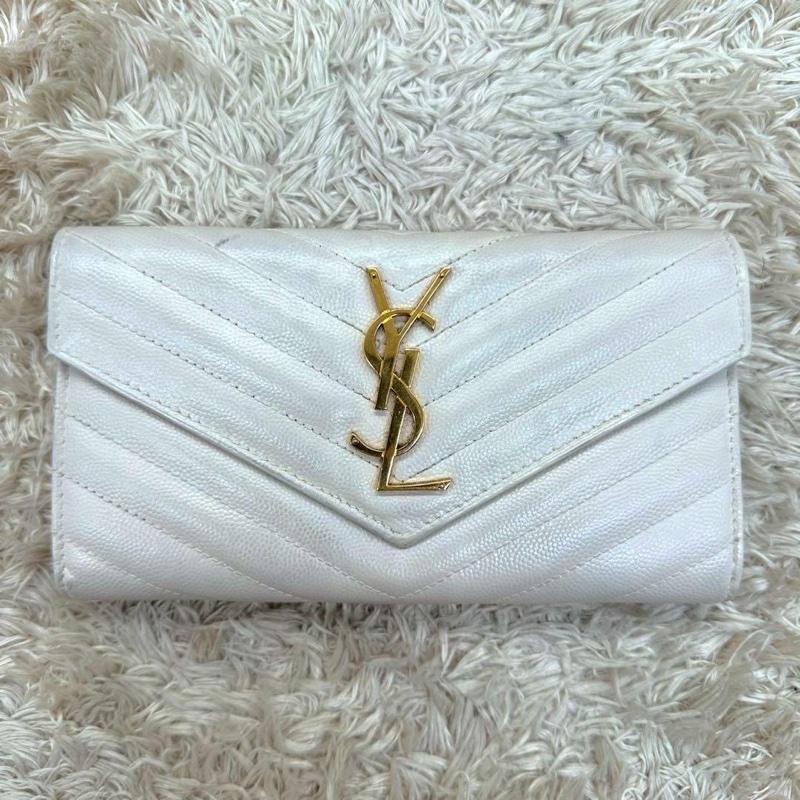 🌷YSL長夾 ｜經典花紋✦fufu style 精品✦ 氣質款｜-1