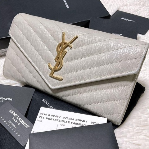 🌷YSL長夾 ｜經典花紋✦fufu style 精品✦ 氣質款｜