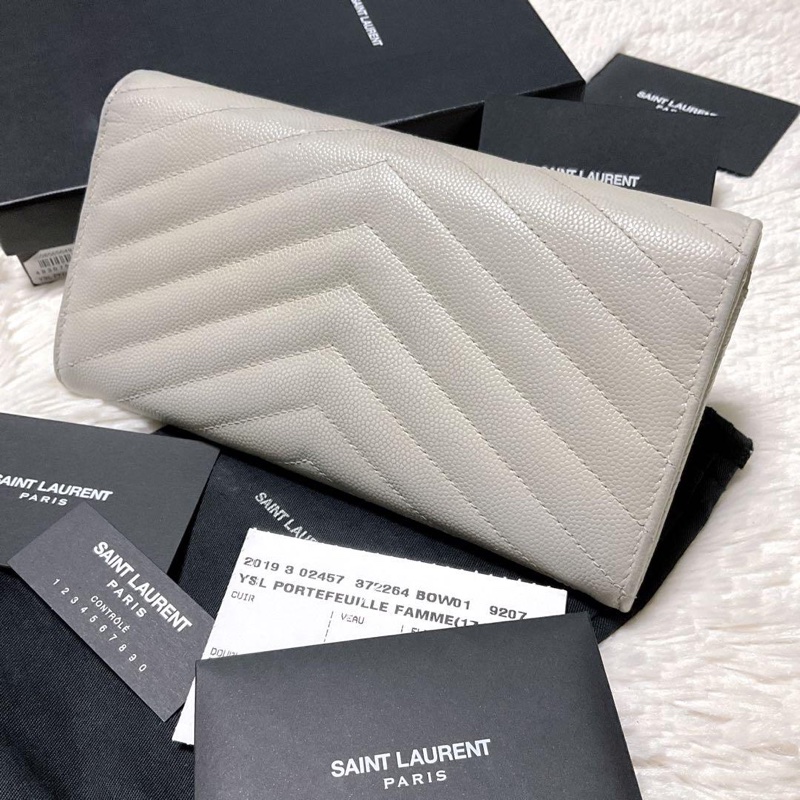 🌷YSL長夾 |經典花紋✦fufu style 精品✦ 氣質款|-1