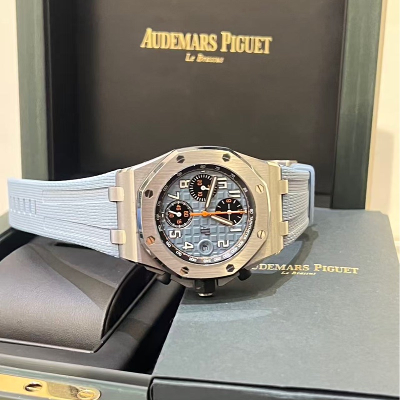 🔥新至：22年全套 愛彼 / Audemars Piguet 系列:皇家橡樹離岸型系列 型號:26238ST 材質:精鋼 鏡面:藍寶石玻璃 錶蓋:透底 表徑:42mm 公價:315000-3