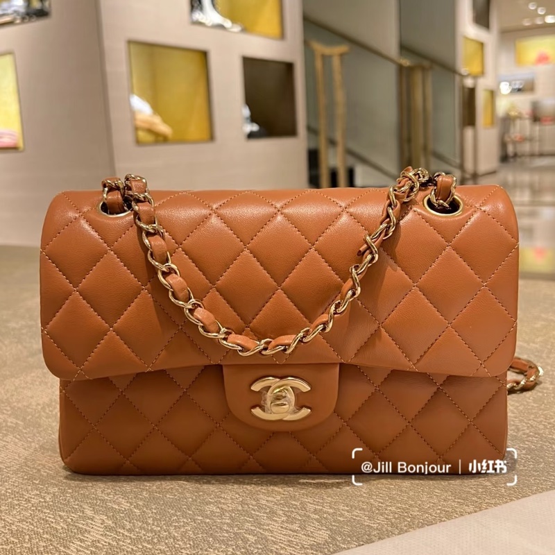 Chanel CF23全新奶茶色-許路兒同款-焦糖楓糖🍁🍁-0