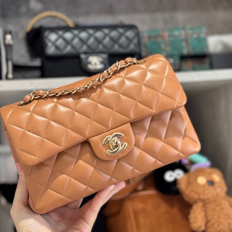 Chanel CF23全新奶茶色-許路兒同款-焦糖楓糖🍁🍁-2