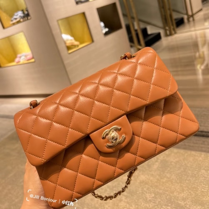 Chanel CF23全新奶茶色-許路兒同款-焦糖楓糖🍁🍁-3