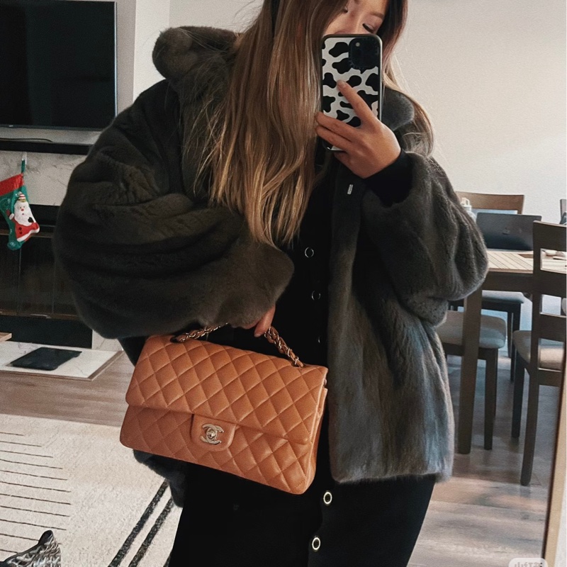 Chanel CF23全新奶茶色-許路兒同款-焦糖楓糖🍁🍁-5