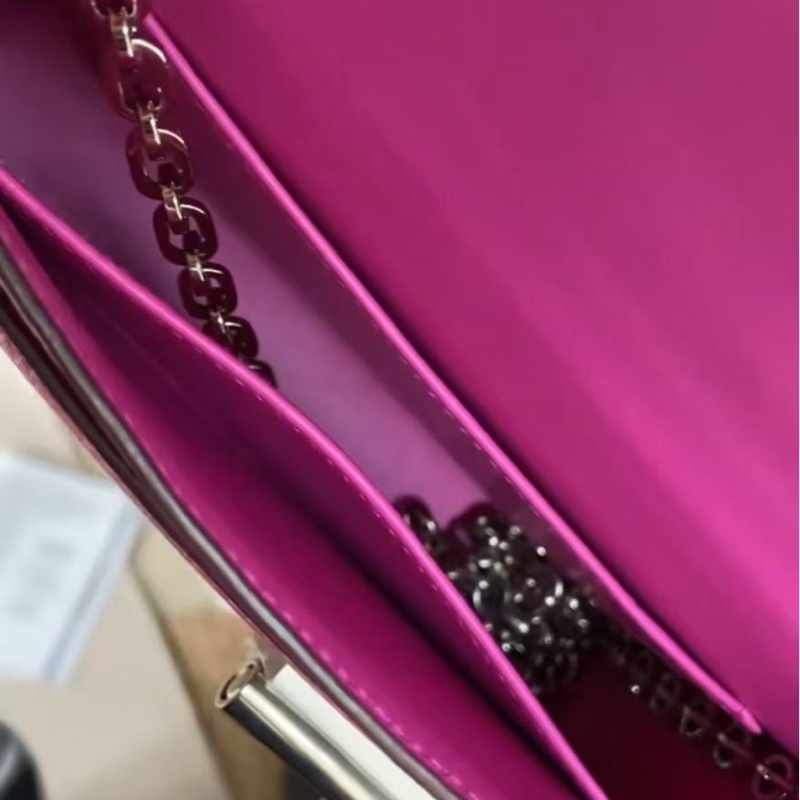 🌈Hermes💜Mini Verrou手槍包💜L3玫瑰紫銀扣🌈98.5新🌟山羊皮🌟-3