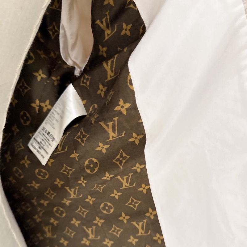 LV 米色學院風粗毛呢西裝外套 36碼 王心凌同款-11