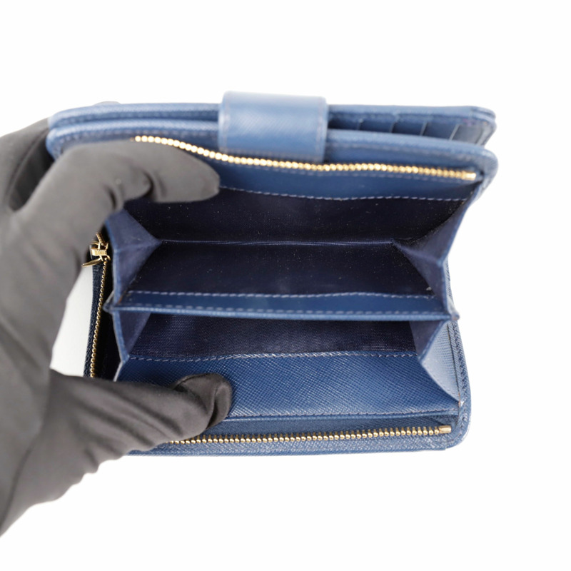 PRADA 1ML225 金屬Logo錢包-7