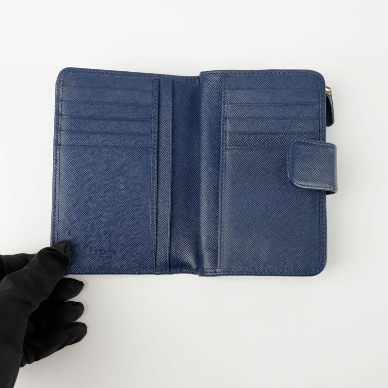 PRADA 1ML225 金屬Logo錢包-8