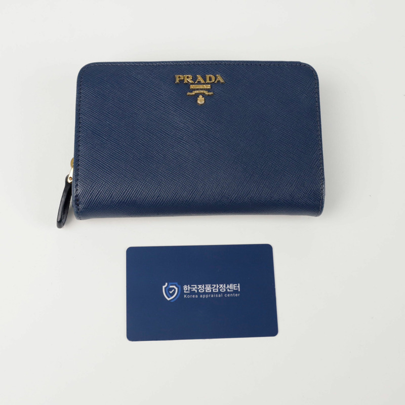 PRADA 1ML225 金屬Logo錢包-10