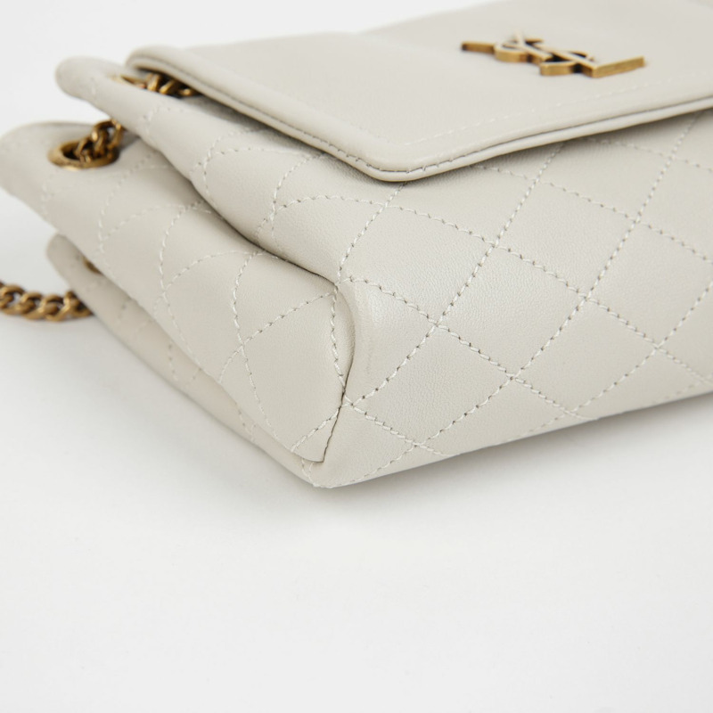 【包稅】SAINT LAURENT 迷你 Norita 皮革鏈條肩帶單肩包 672738-5