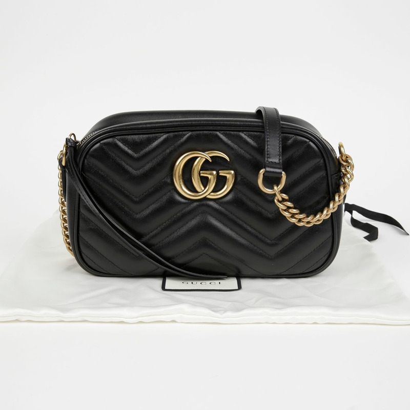 GUCCI GG Marmont 小號肩斜背包 447632-0