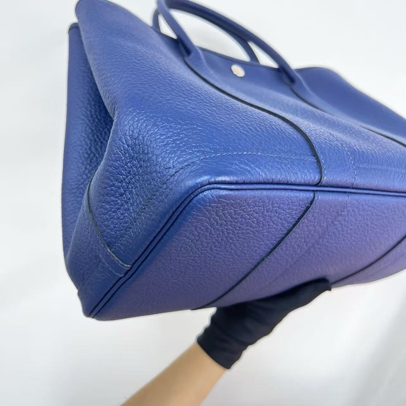 🌈Hermes💙Garden Party 36💙S4深邃藍銀扣💙99新🌈negonda皮🌟-5