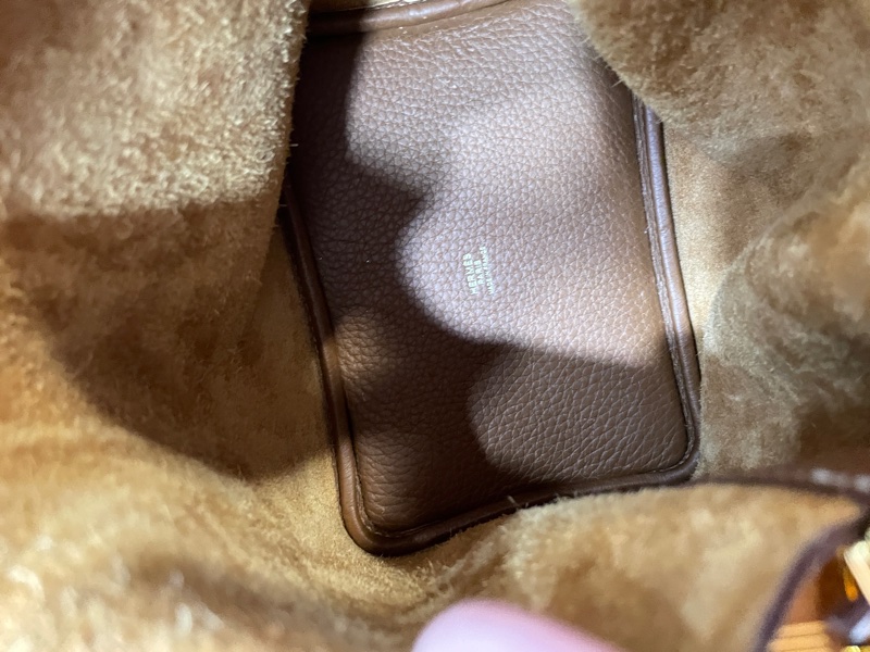 Picotin Lock 18CM TC皮革牛皮桶包(金棕/金釦/Z刻)-2