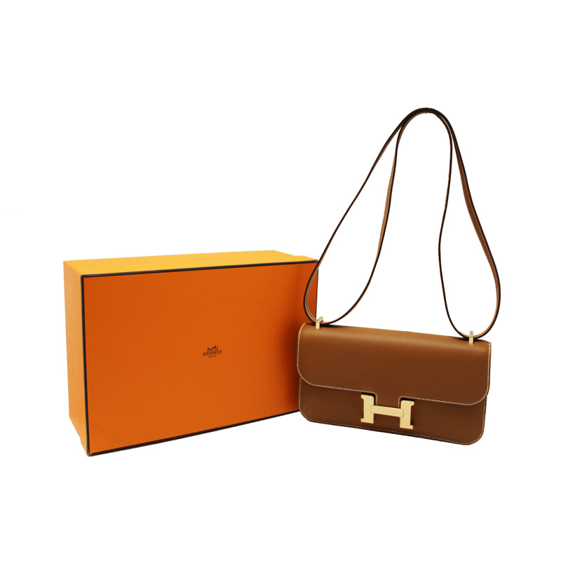 NEW Hermes Gold Epsom Constance Elan Bag Brand-1