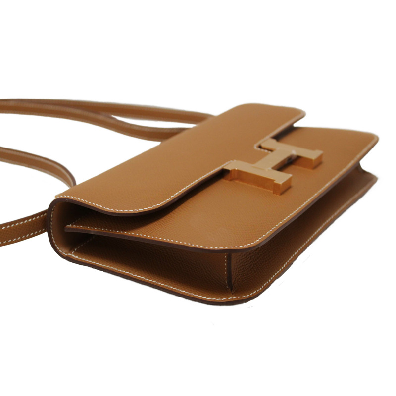 NEW Hermes Gold Epsom Constance Elan Bag Brand-10