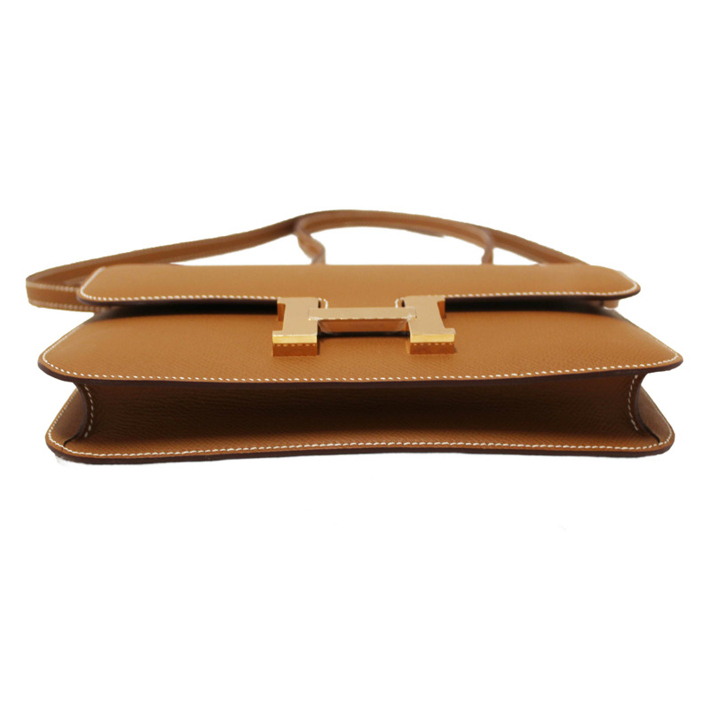 NEW Hermes Gold Epsom Constance Elan Bag Brand-12