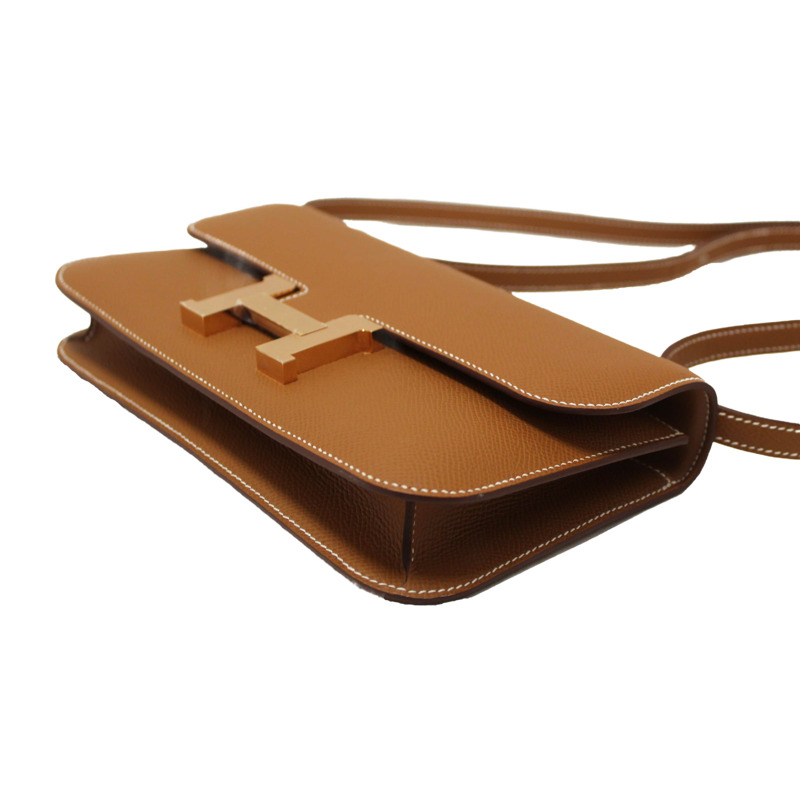 NEW Hermes Gold Epsom Constance Elan Bag Brand-13